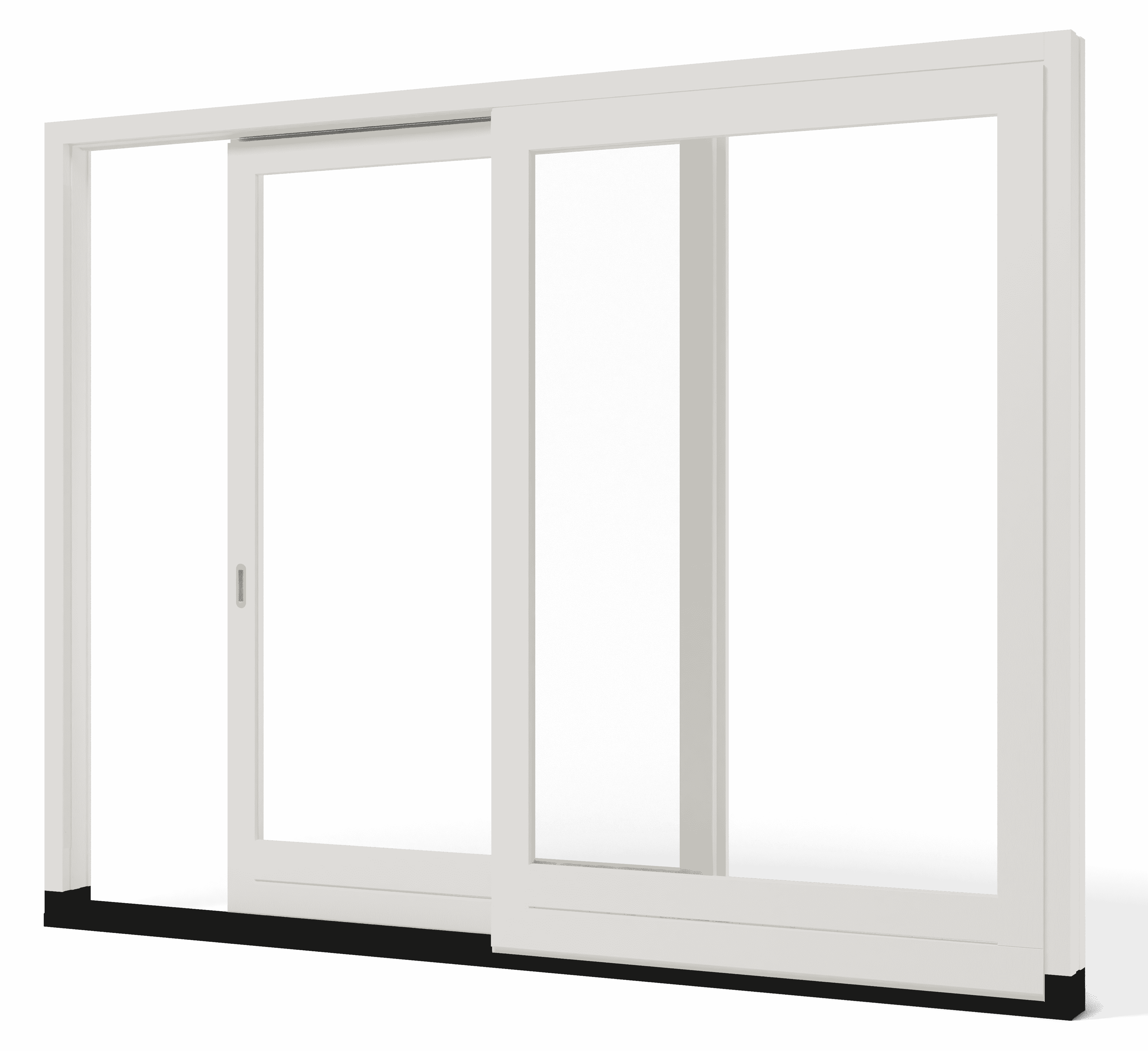 2-delig houten hefschuifraam met soepel schuifsysteem en warm houtdesign van Provix
